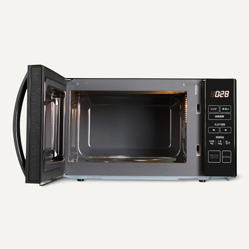 Amazonベーシック 電子レンジ 17L ターンテーブル ヘルツフリー 単機能 一人暮らし 消音モード付き ブラックの特徴・詳細 画像