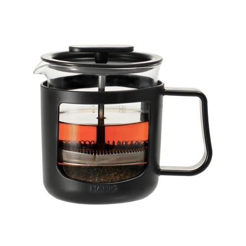 HARIO(ハリオ) カフェプレス・U フレンチプレス ティープレス プレス式 コーヒー 耐熱ガラス 実用容量300ml ブラック CPU-2-Bの外観・全体像 画像