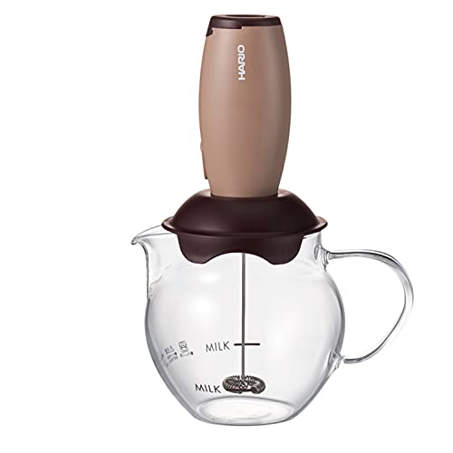 HARIO(ハリオ) クリーマー・キュート 泡立て器 ミルクフォーマー ブラウン プレゼント ギフト 贈り物 CQT-45BRの外観・全体像 画像