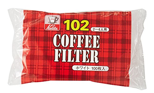 カリタ Kalita コーヒーフィルター ホワイト NK102濾紙 2~4人用 100枚入り #13123の外観・全体像 画像